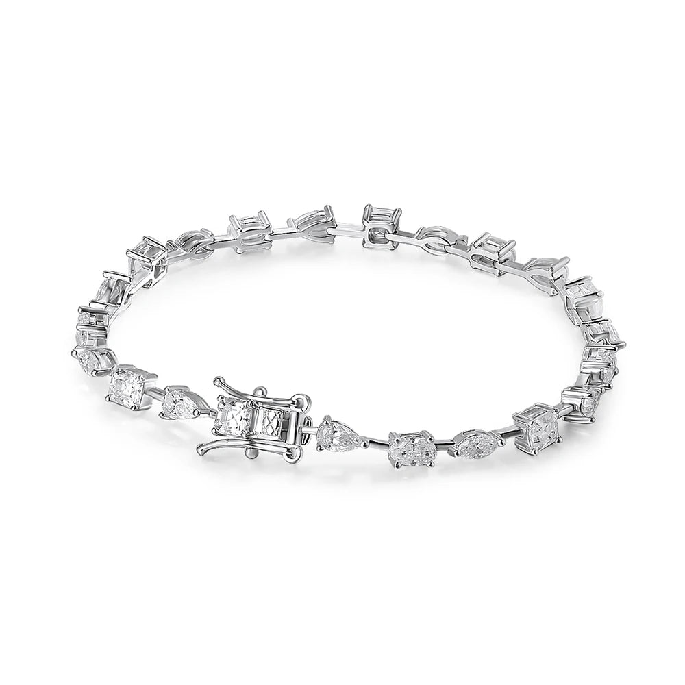 18cm Moissanite Tennis Bracelet 18K Plated