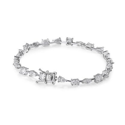 18cm Moissanite Tennis Bracelet 18K Plated