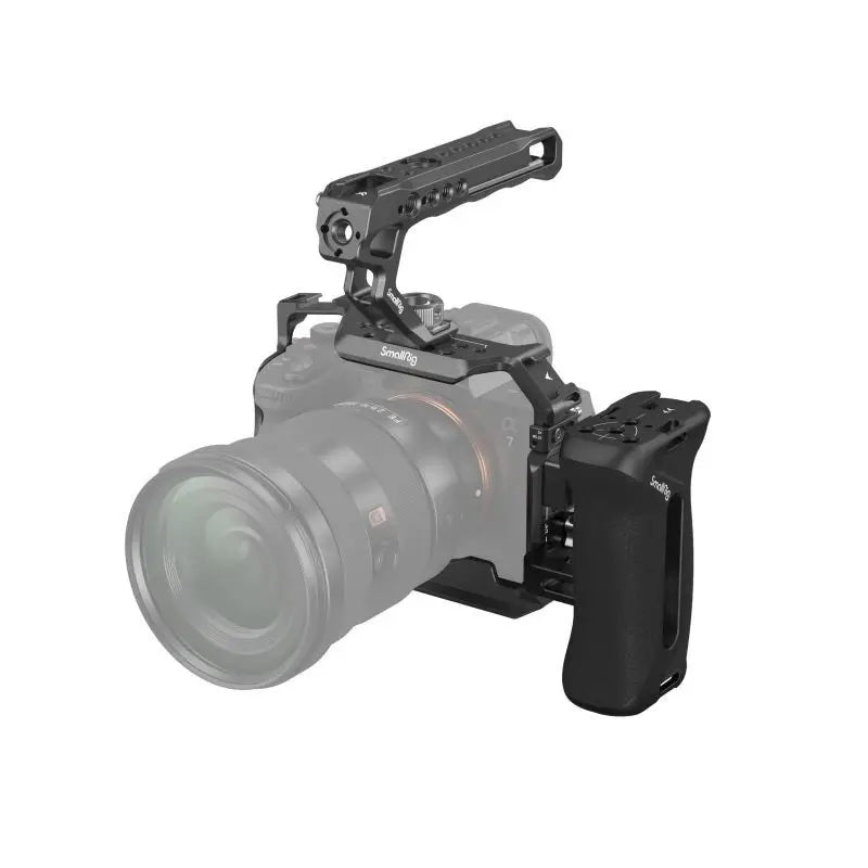 Camera Cage Handle Grip with 1/4" Mounts for Sony A7 Series