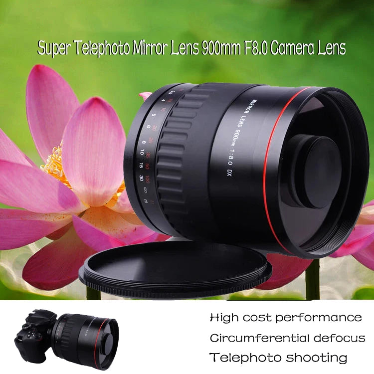 Telephoto Camera Lens 900mm F8 for Fuji
