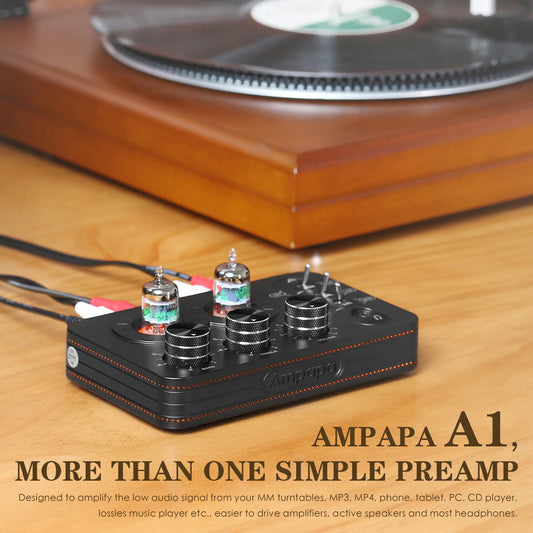 Mini Valve Tube Phono Preamp Stereo Desktop HIFI Amplifier