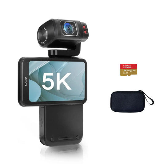 Pocket 5K Digital Camcorder with 30FPS Video and Big Screen