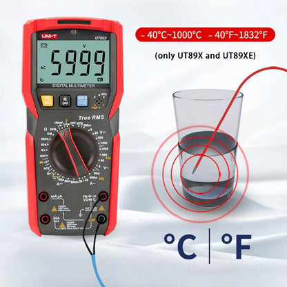 UT89XE Digital Multimeter Professional Auto-Ranging Tester