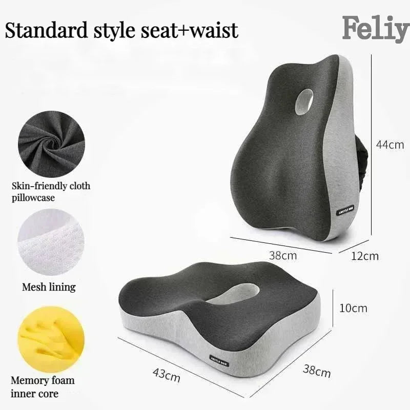 Orthopedic Back and Coccyx Pillow with Massage Support