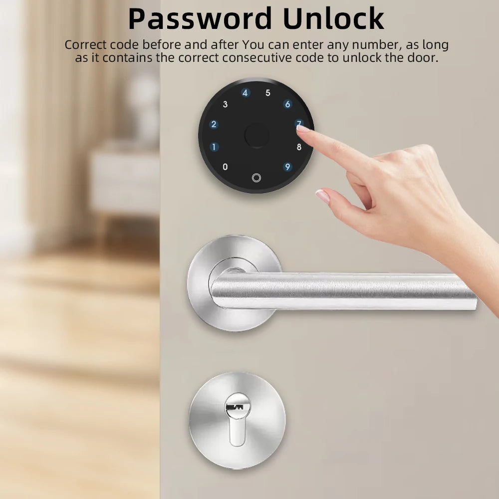 Smart Door Lock Fingerprint Password Bluetooth Keyless Entry