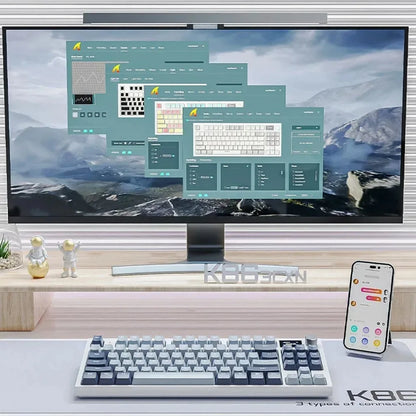 Gasket Mount Mechanical Keyboard with TFT Display
