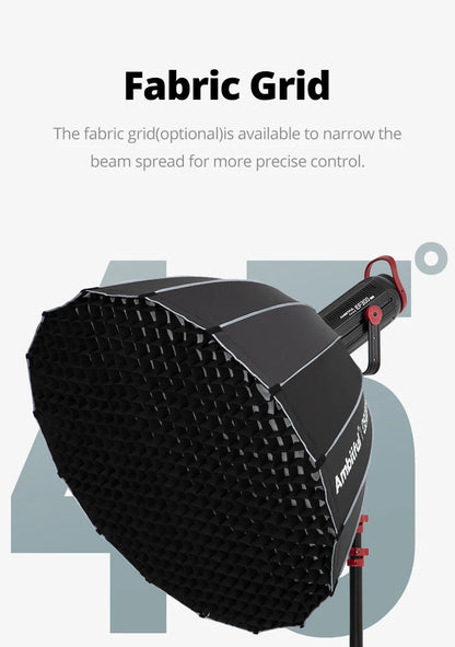120cm Parabolic Softbox with Grid Bowens Mount