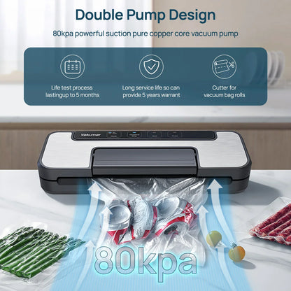 Multifunction Vacuum Sealer for Sous Vide and Food Storage