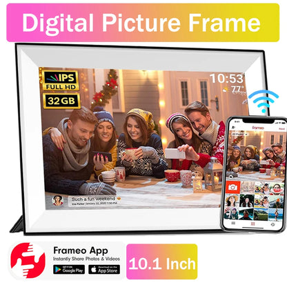 10.1 Inch HD WiFi Digital Photo Frame 32GB Memory