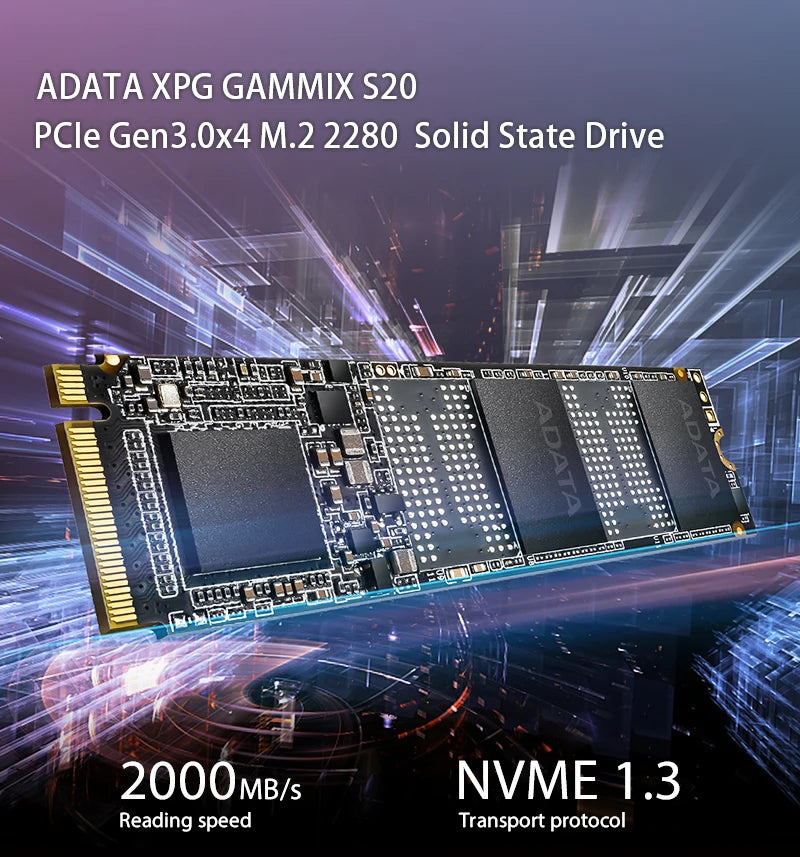 Ultra Fast 512GB NVMe M.2 SSD PCIe Gen3x4 Internal Drive