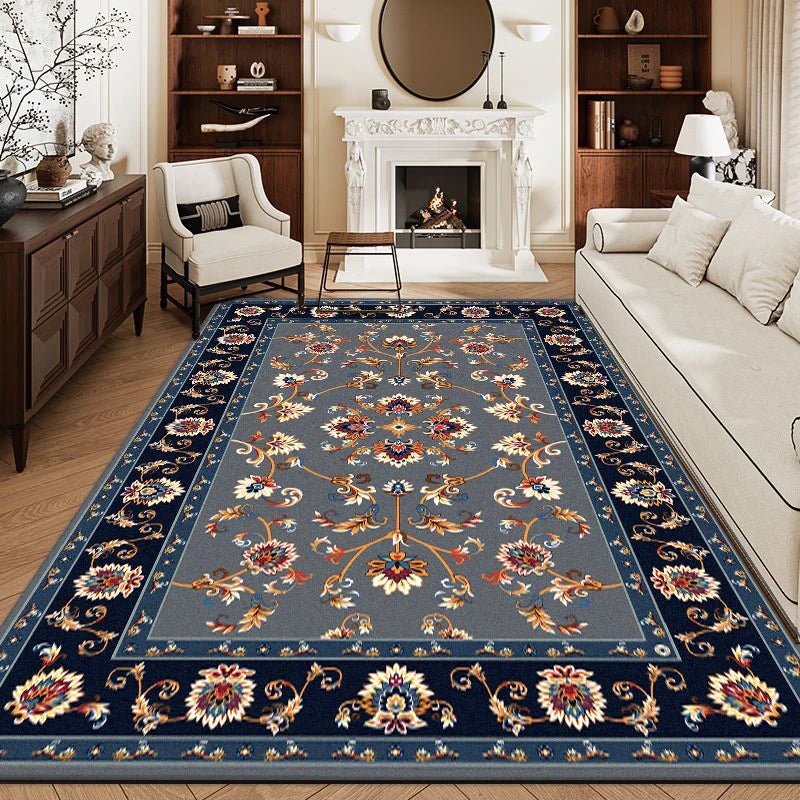 Retro Boho Area Rug 140×200cm Balcony Bedroom Carpet