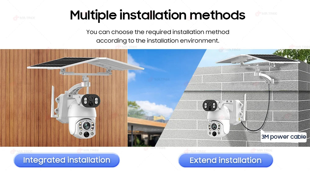 10MP 4G WiFi Solar Security Camera 128GB