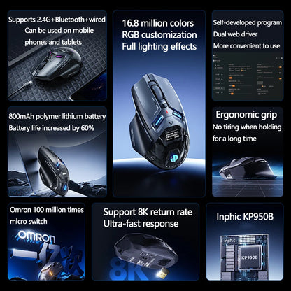 Intelligent Wireless Gaming Mouse with Vibration Feedback