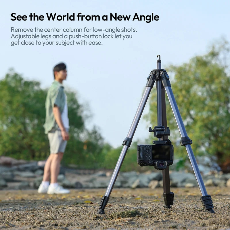 156cm Travel Camera Tripod 10kg Load Quick Release Plate