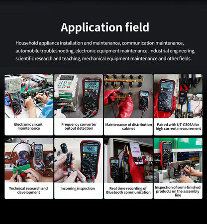 Professional Digital Multimeter True RMS NCV Resistance Tester