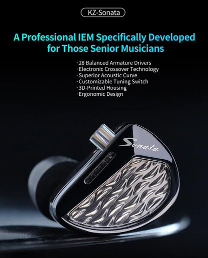 On-Ear Wired Hi-Fi Gaming Headphones 28BA Units