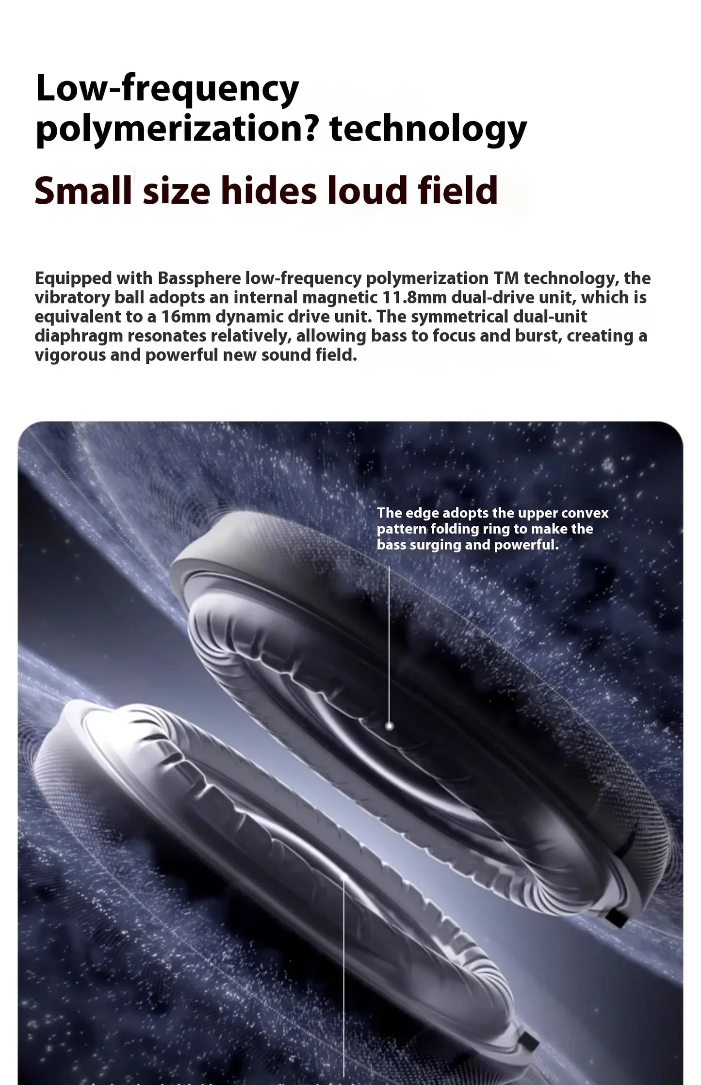 White Bluetooth Ear Clip Headphones Lightweight Hifi