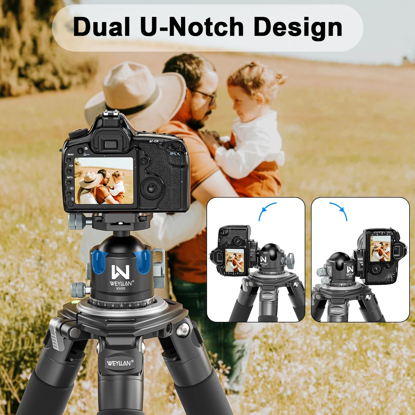 Heavy-Duty 55mm Ball Head with MLOK Quick Release