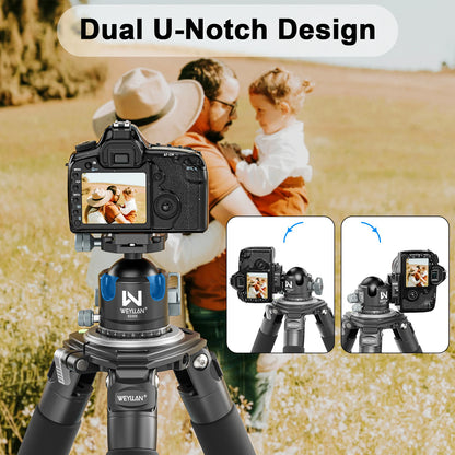 Heavy-Duty 55mm Ball Head with MLOK Quick Release