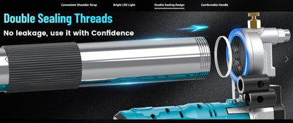 Heavy Duty 12000PSI Cordless Grease Gun 5.3oz per minute
