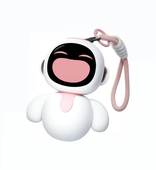 Pink AI Charm Robot Pendant Toy for Kids