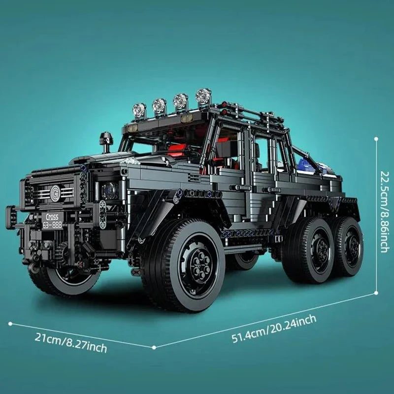 Technical SUV Car Model Blocks Creative Adult Kit
