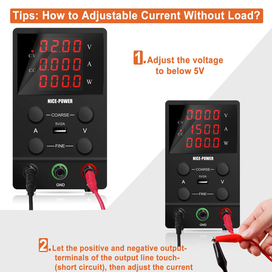 Portable Lab Bench Power Supply 60V 5A Digital Screen