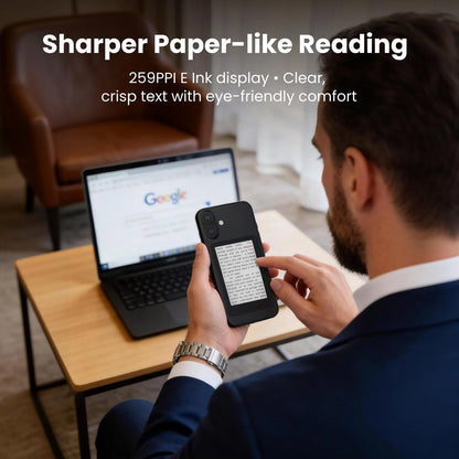 Compact E-Book Reader with High-Resolution E-Ink Display