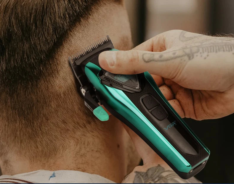Professional Cordless Hair Clipper LED Display Trimmer