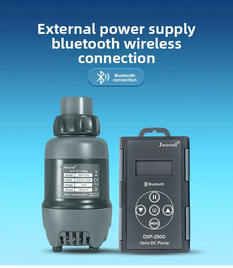 2500L Aquarium Pump Bluetooth Variable Speed AU Adapter