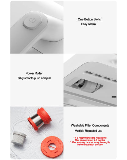 XIAOMI MIJIA Handheld Mattress Vacuum Cleaner with UV Light and 12kPa Suction