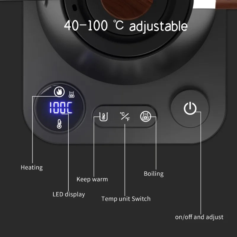 1200W Smart Gooseneck Kettle with Temperature Control