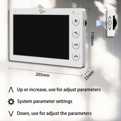 Multi-Unit 7 Inch Apartment Video Doorbell System