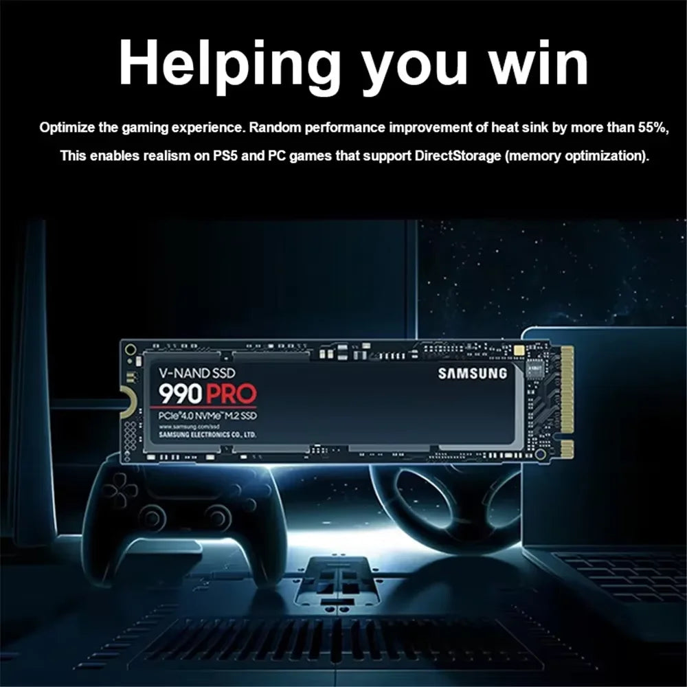 Samsung 990 Pro 1TB High-Performance NVMe M.2 SSD for Laptop and PC