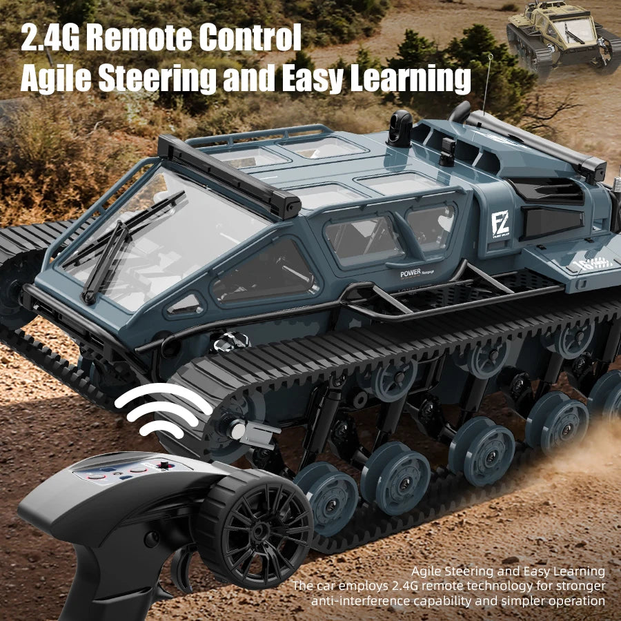 Remote Control Tracked Tank with LED Lights Off-Road
