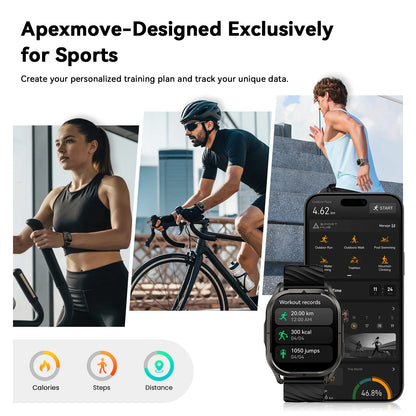 Black Portable Smart Watch with GPS and Long Battery