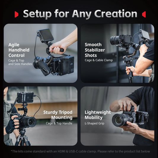 Nikon ZR Cage Kit Silicone Handle Built-in Arca Plate