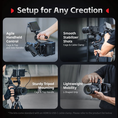 SmallRig Camera Cage for Nikon ZR with Cable Clamp