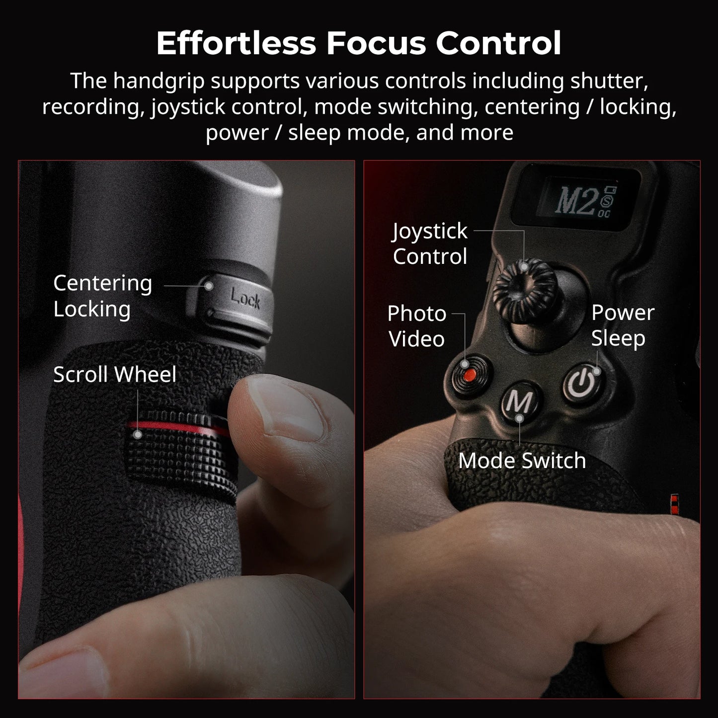 Dual Handle Focus Control Rig for RS2/RS3 Pro Gimbals