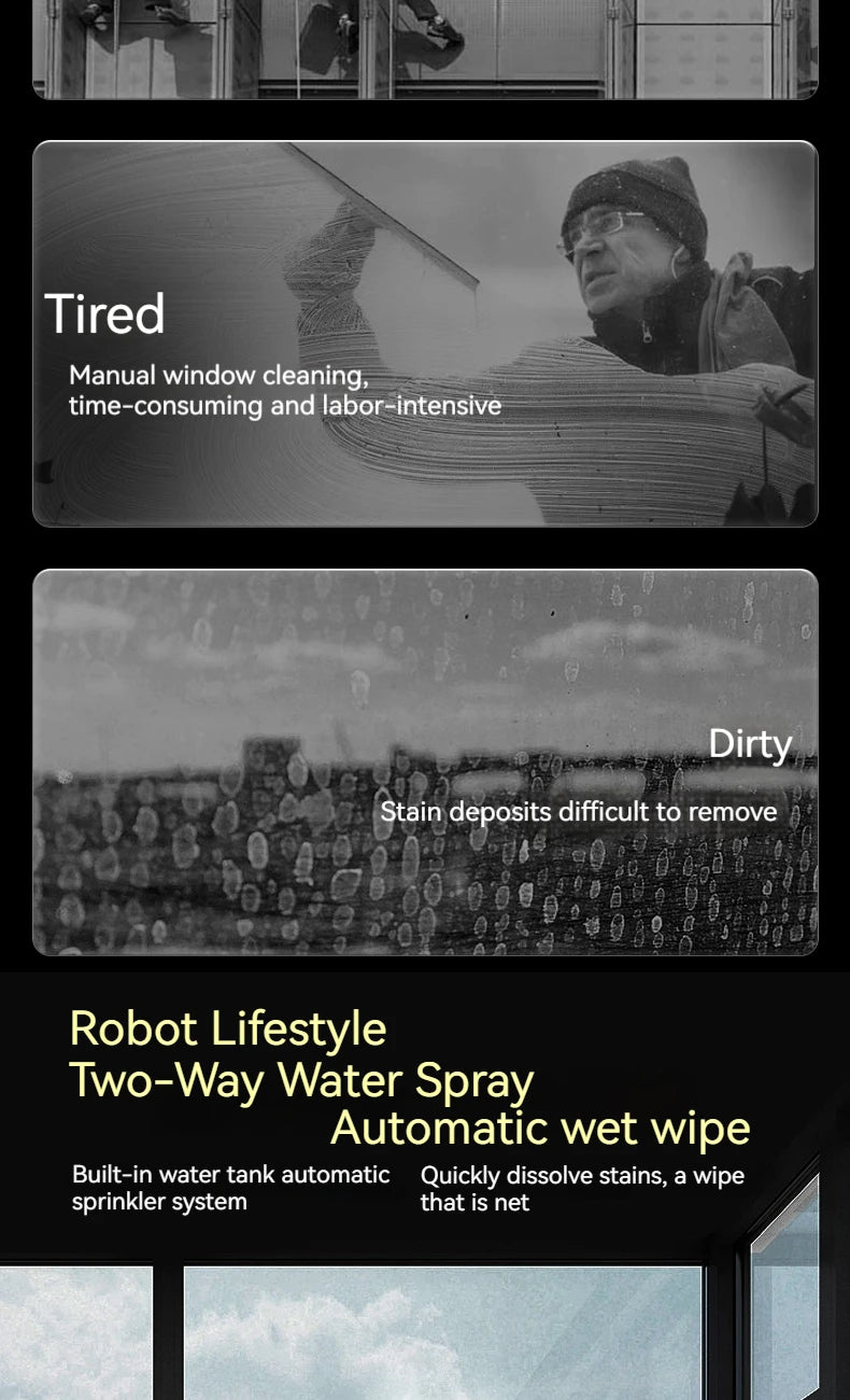 Smart Robotic Window Cleaner with Spray & Edge Detection