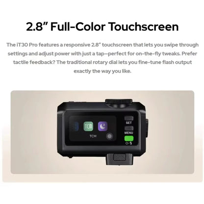 Pocket TTL Camera Flash 2.4G Wireless Touchscreen Sony
