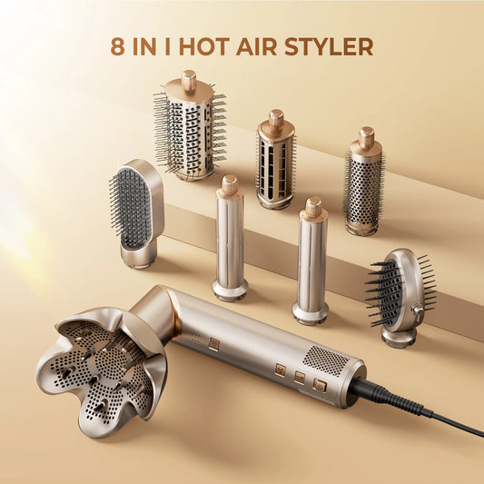 8 in 1 Professional Hair Dryer and Styling Tool Set