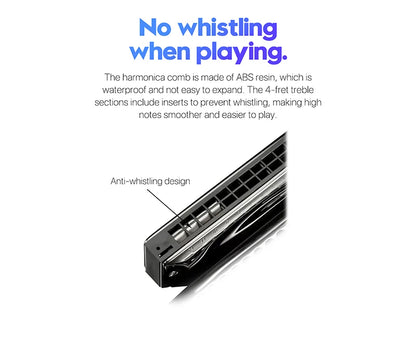 Professional 48-Tone Chromatic Harmonica Key of C