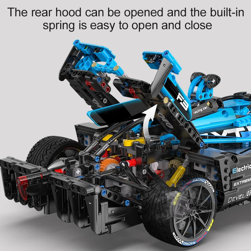 Sports Car Construction Blocks Set Display Model