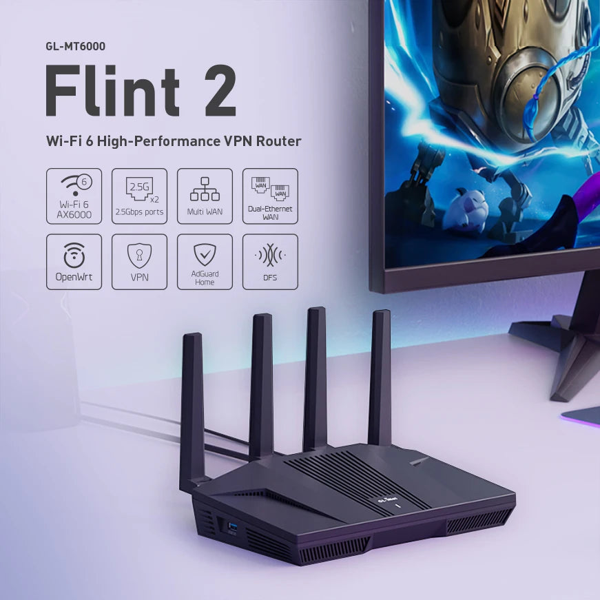 Smart WiFi 6 Home and Office Router with Parental Control