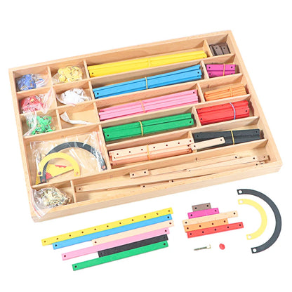 Montessori Geometric Construction Sticks Educational Set