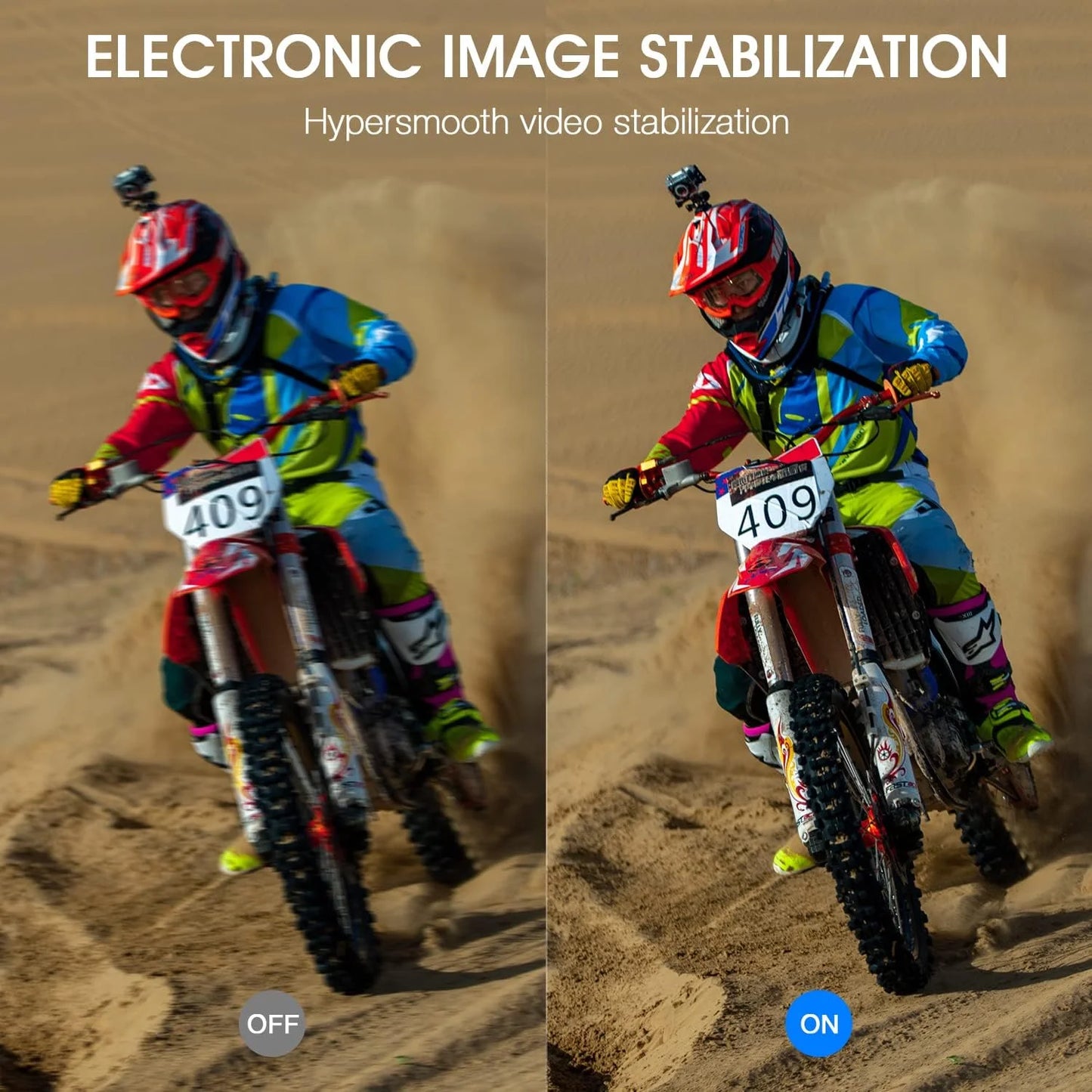 5K Waterproof Action Camera with WiFi Remote and Screen