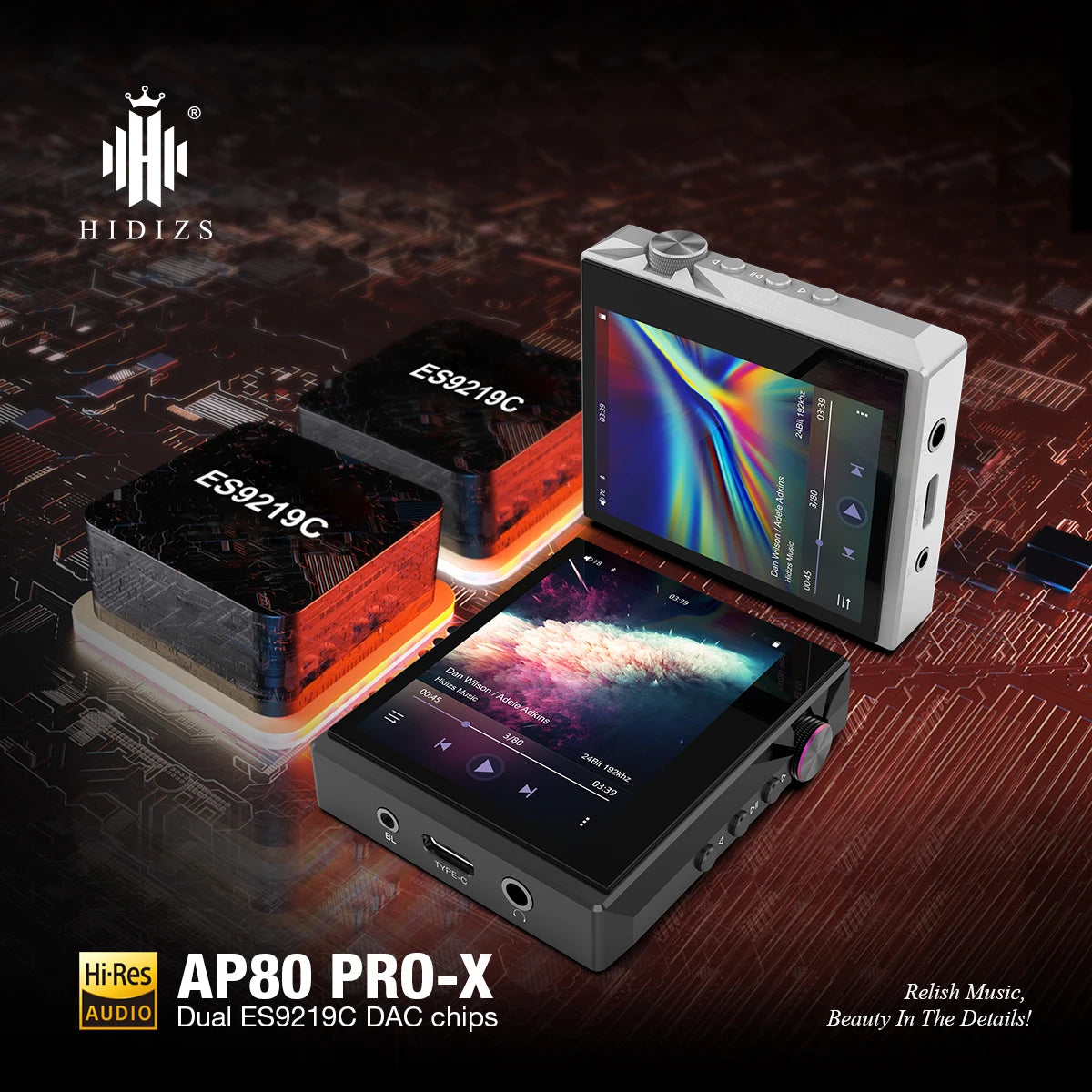 Compact Hi-Res Music Player with DSD256 & Dual DAC