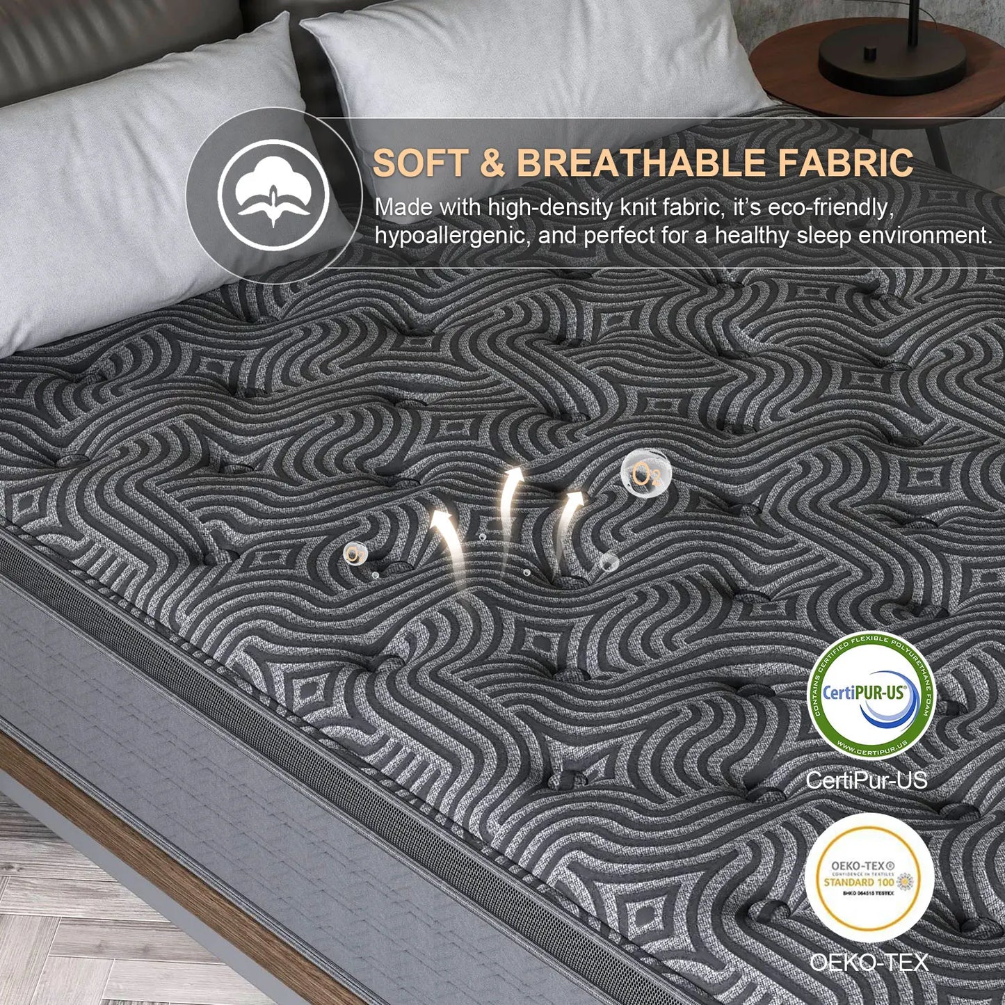 Queen Size 34cm Medium Firm Euro Top Mattress