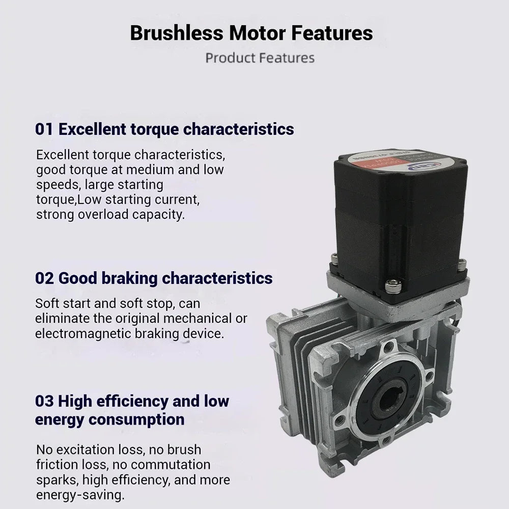 High-Speed 65W Single Shaft Motor Kit 3000RPM